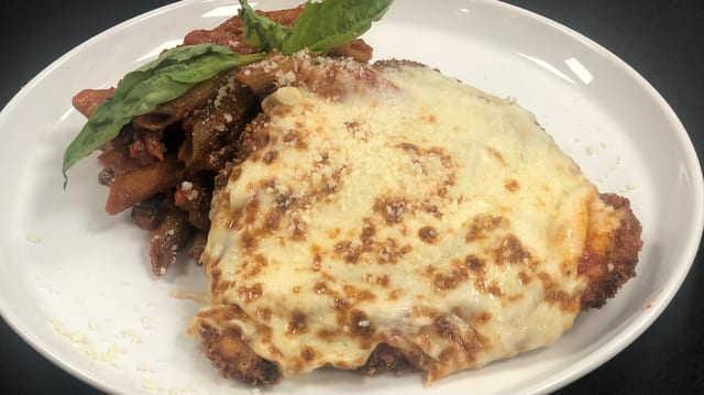 Chicken Parmegiana.